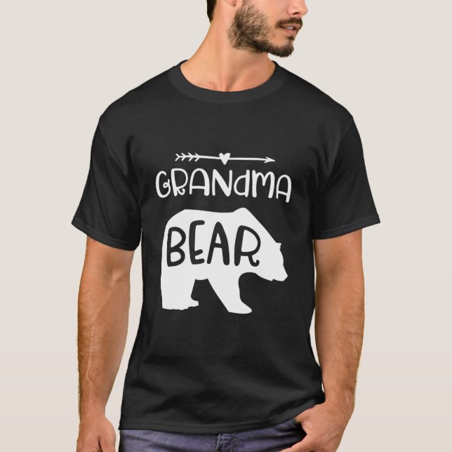 Oma Bear Geschenk für Großmütter Herz & Pfeil T-Shirt (Vorderseite)