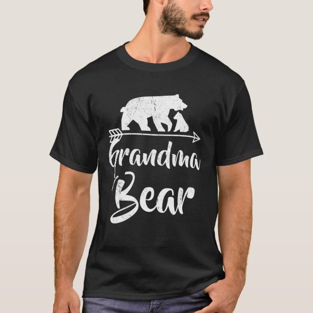 Oma Bear T Shirt Bestes Geschenk Mutter s Vater s  (Vorderseite)