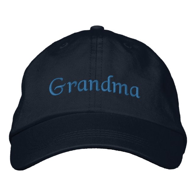 Oma bestickte Baseballkappe / Hat Blue (Vorderseite)
