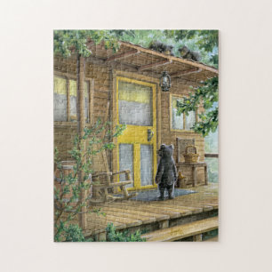 Oma-Besucher Puzzle