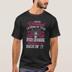 Oma Biker Vintag Gran T-Shirt