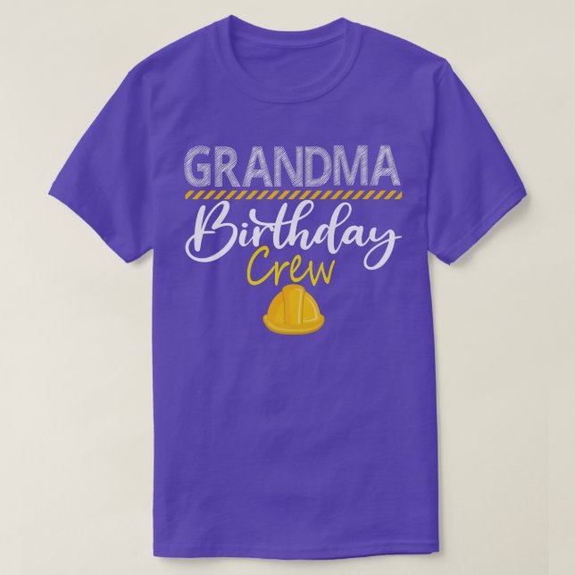 Oma Birthday Crew Construction Hat Birthday Pa T-Shirt (Design vorne)