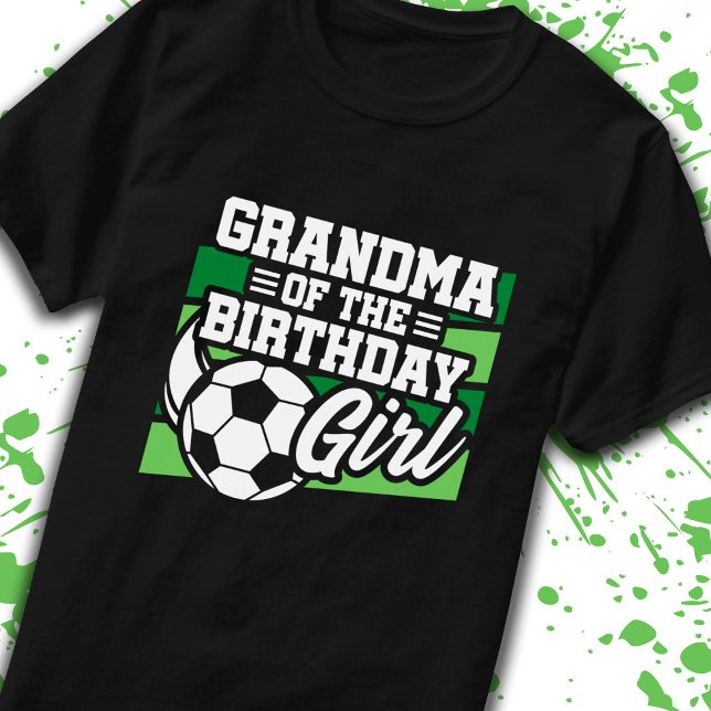 Oma Birthday Girl Girls Fußball Geburtstag T-Shirt (Von Creator hochgeladen)