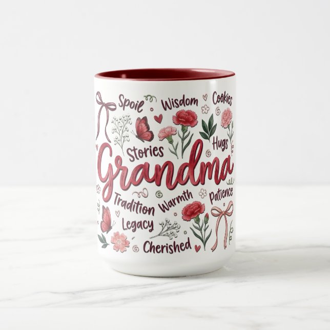 Oma Botanische Kokette Tasse (Zentrum)
