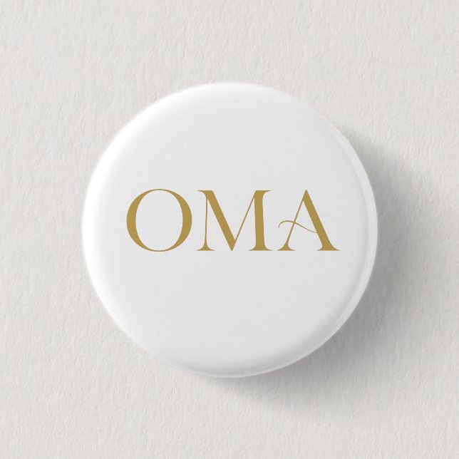 OMA Button – Süße deutsche Oma Anstecknadel | Gesc (Vorderseite)
