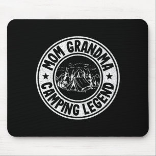 Oma Camping-Legende RV-Camper Outdoor-Frauen Mousepad
