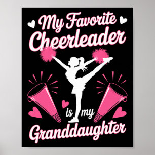 Oma Cheerleading Lieblingscheerleaderin Ist Opa Poster