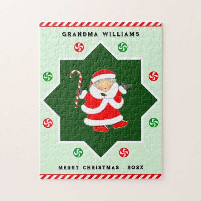 Oma Christmas Holiday Geschenk Puzzle (Vertikal)