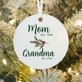 Oma Christmas Keepake Foto Ornament Aus Metall