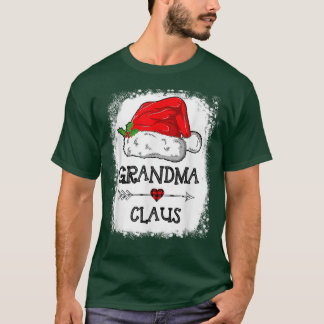 Oma Claus Christmas Light Pajama Familie Matchi T-Shirt