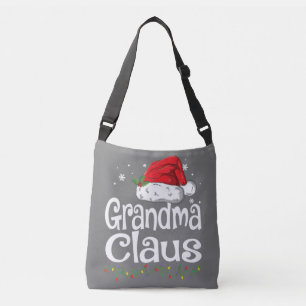 Oma Claus Shirt Christmas Pajama Familie Matchi Tragetaschen Mit Langen Trägern