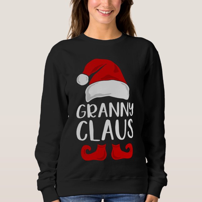 Oma Claus / Weihnachten Sweatshirt (Vorderseite)