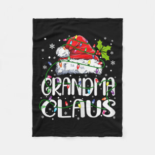 Oma Claus Weihnachten Weihnachten Weihnachtszeit W Fleecedecke