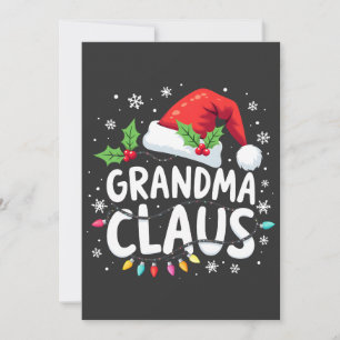 Oma Claus Weihnachtsfamilien-Outfit  Einladung