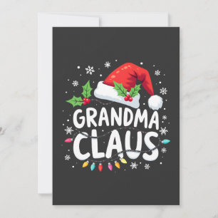 Oma Claus Weihnachtsfamilienausstattung Gewerkscha Einladung
