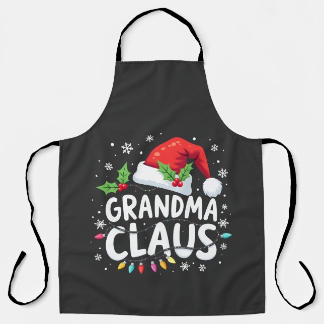 Oma Claus Weihnachtsfamilienausstattung Gewerkscha Schürze (Vorderseite)