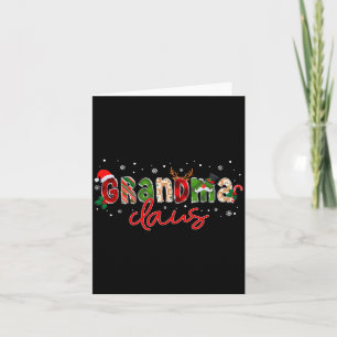 Oma Claus Weihnachtsmann Familie Matching Weihnach Karte