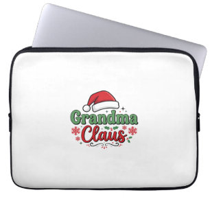 Oma Claus Weihnachtsmütze Santa Laptopschutzhülle