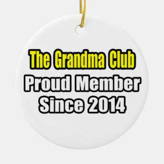 Oma Club .. stolz Mitglied seit 2014 Keramik Ornament