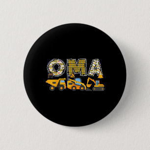 Oma Construction Bagger Kinder passende Familie Button