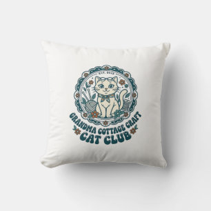 Oma Cottage Craft Katze Haustierliebhaber Shirt Ku Kissen