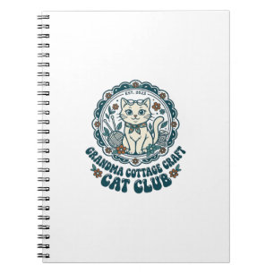 Oma Cottage Craft Katze Haustierliebhaber Shirt Ku Notizblock