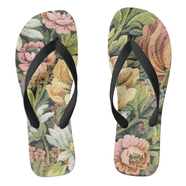 Oma-Couch-Muster 2 Flip Flops (Fußbett)