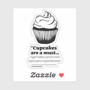 Oma Daisy Cupcake Vinyl Sticker