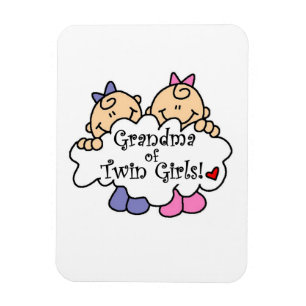 Oma de Twin Girls Geschenke Magnet