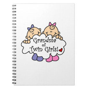 Oma de Twin Girls Geschenke Notizblock