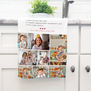 Oma Definition 8 FOTO PERSONALISIERT Geschirrtuch