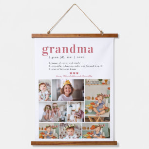Oma-Definition 8 Foto-Personalisierung Wandteppich Mit Holzrahmen
