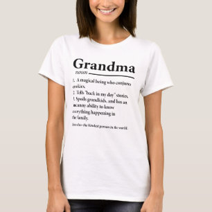 Oma Definition Funny Großmutter Grandmas T-Shirt
