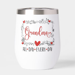 Oma den ganzen Tag Thermal Wine Tumbler