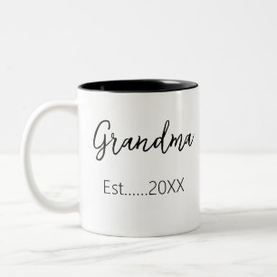 Oma der Bekanntgabe - Persönliche Gestaltung Zweifarbige Tasse