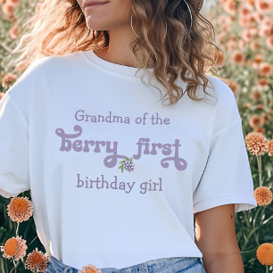 Oma der Berry First Fairy Erster Geburtstag T-Shirt