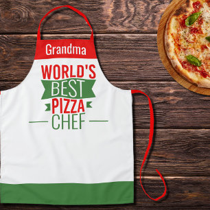 Oma - Der beste Pizza-Koch der Welt - Rot-Grün Schürze