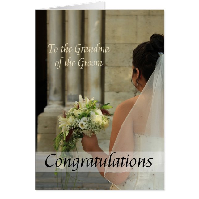 Oma der Bräutigam Hochzeit gratulieren (Vorne)