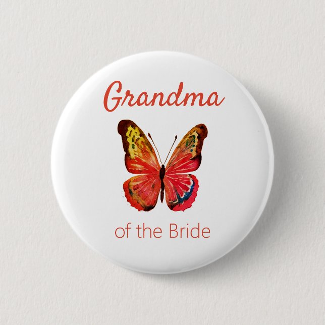 Oma der Bride Butterfly Button (Vorderseite)