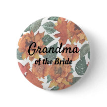 Oma der Bride Herbst-Hochzeitsschaltfläche