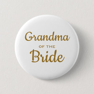 Oma der Bride Wedding Custom Button