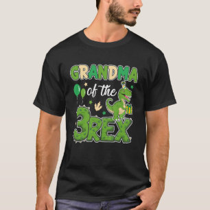 Oma der drei Rex Geburtstag Dinosaurier Familie T-Shirt
