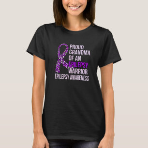 Oma der Epilepsie Warrior Lila Ribbon Awarenes T-Shirt