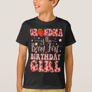 Oma der Erdbeere erste Geburtstagsfeier Erdbeere T-Shirt