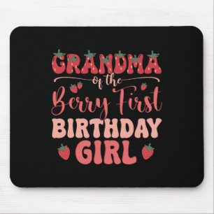 Oma der ersten Familie des Geburtstags Mädchen Ber Mousepad