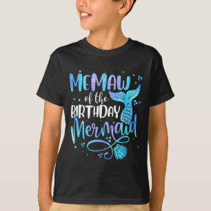 Oma der Geburtstags-Meerjungfrauen-Familie passend T-Shirt