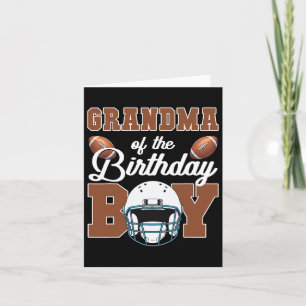 Oma der Geburtstagsfamilie des Boy Football Party Karte