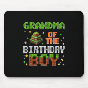 Oma der Geburtstagsfamilie Pixel Birthday Mousepad