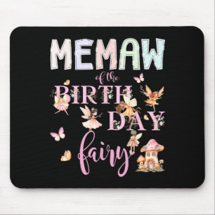Oma der Geburtstagsfee Geburtstagsmädchen Magisch Mousepad