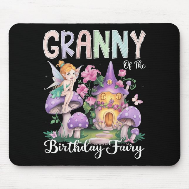 Oma der Geburtstagsfeier 1. Geburtstagskarte Mousepad (Vorne)